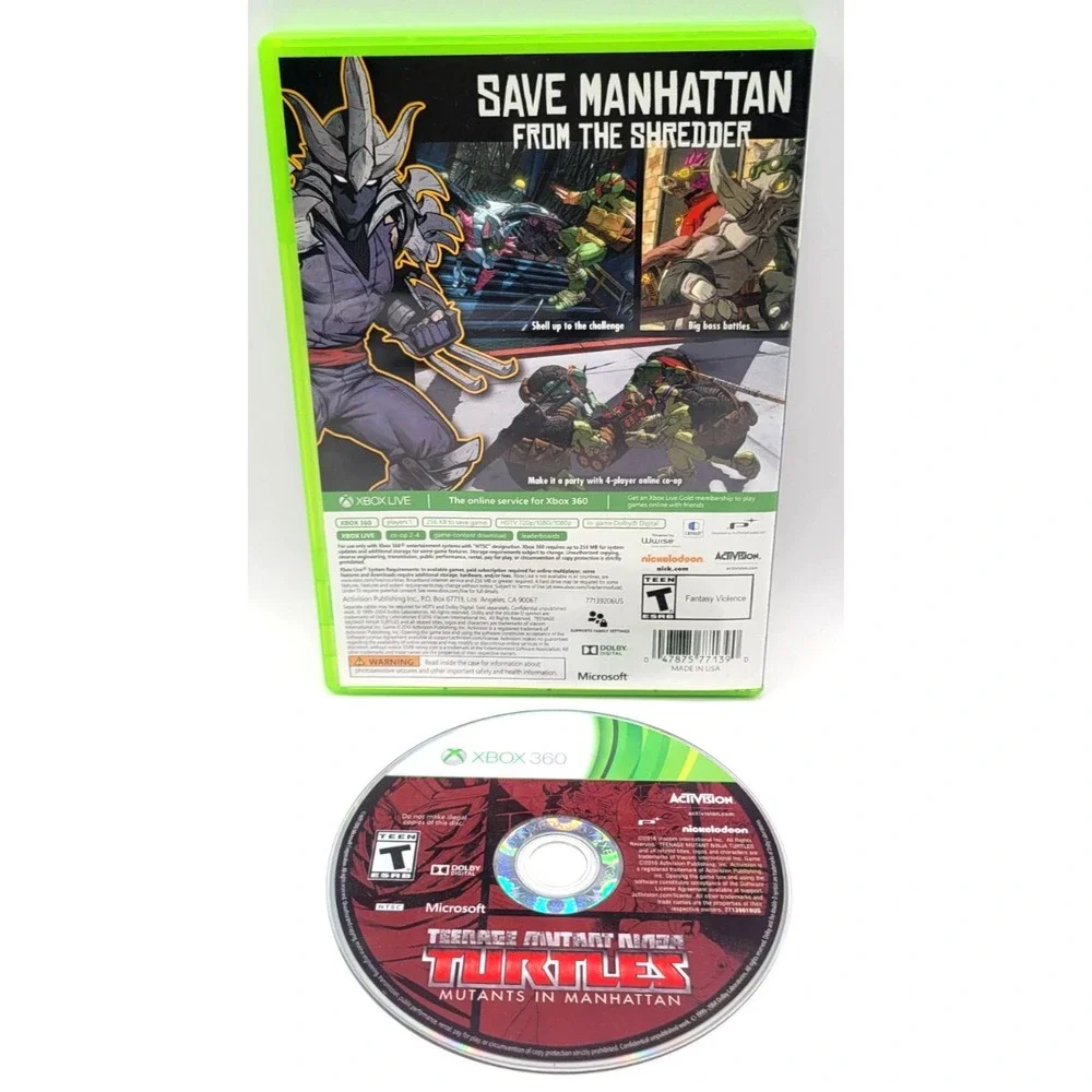 Teenage Mutant Ninja Turtles Mutants Manhattan Xbox‎ 360
